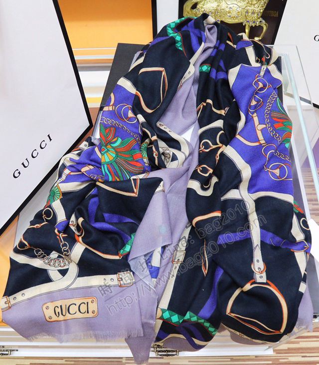 GUCCI圍巾 古馳2020秋冬最新款 無敵名媛風格 多功能圍巾 古馳女羊絨長巾  llwj6773